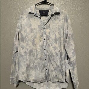 Calvin Klein Jeans Light Gray Button-Up Shirt